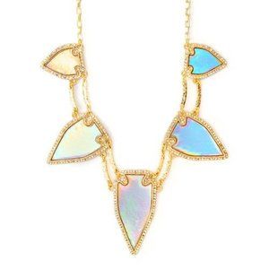 NEW katy perry iridescent arrow statement necklace prism collection